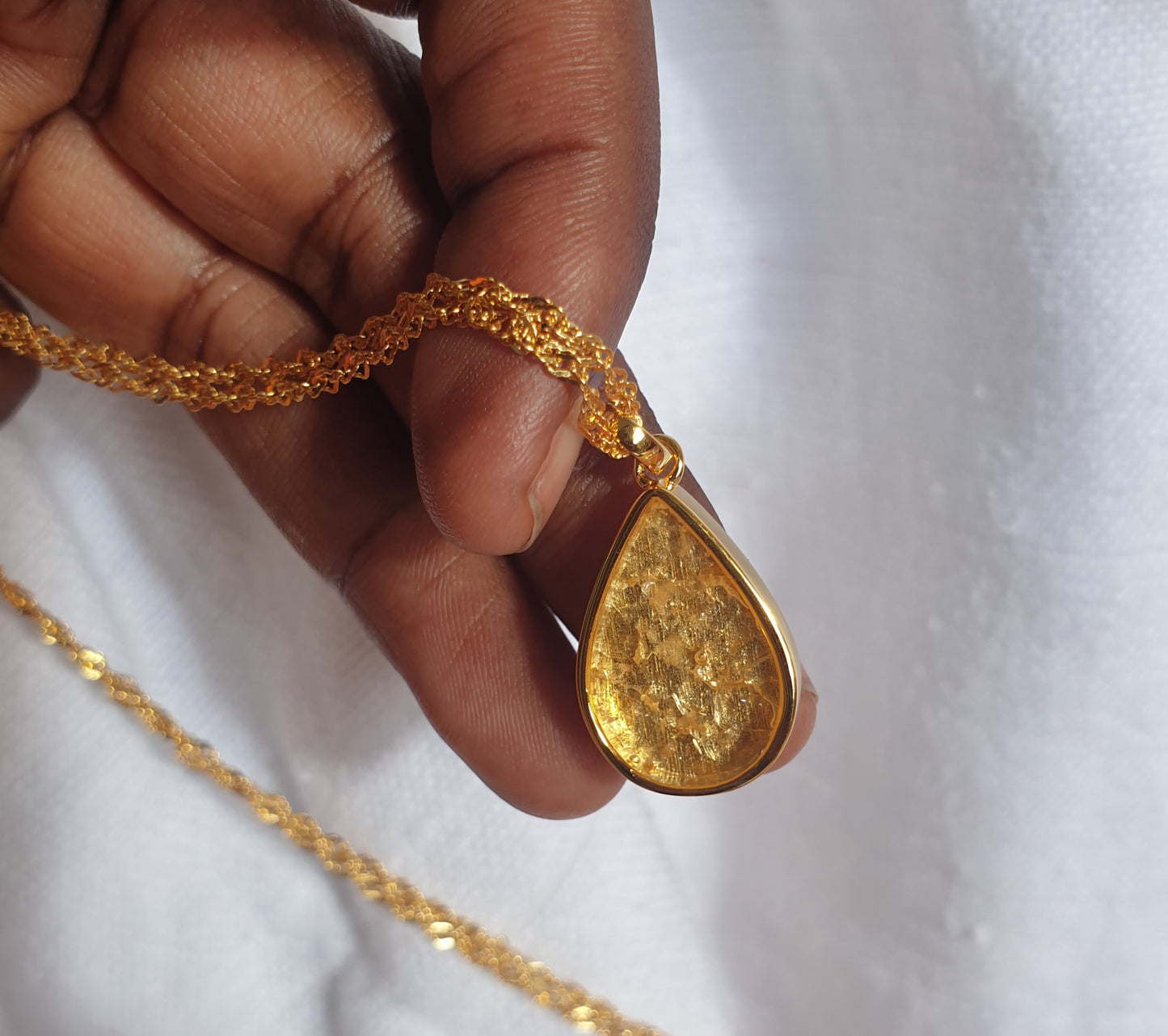 Gold Quartz Chozi Necklace