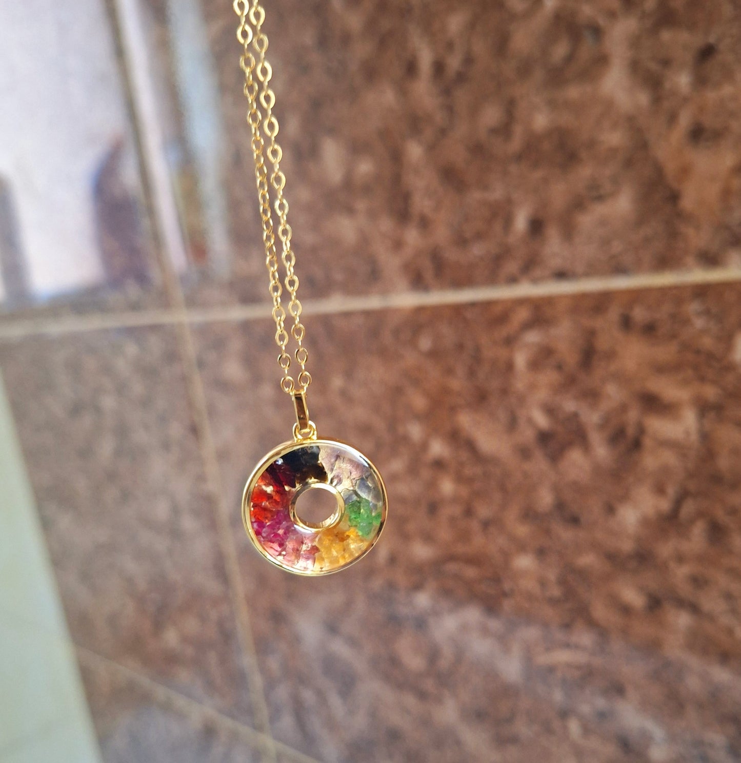 Gold Rainbow Malkia Necklace