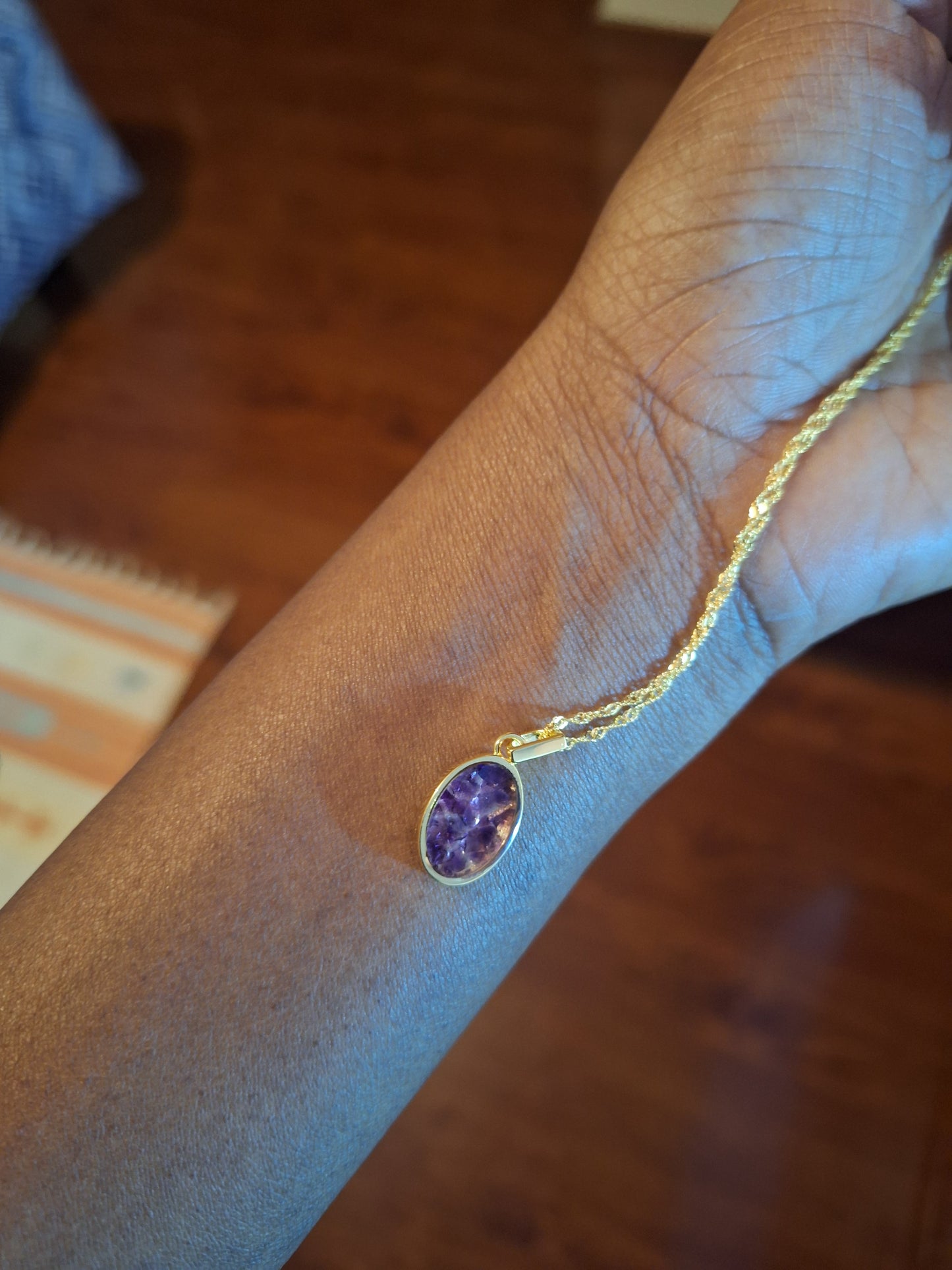 Gold Amethyst Binti Necklace