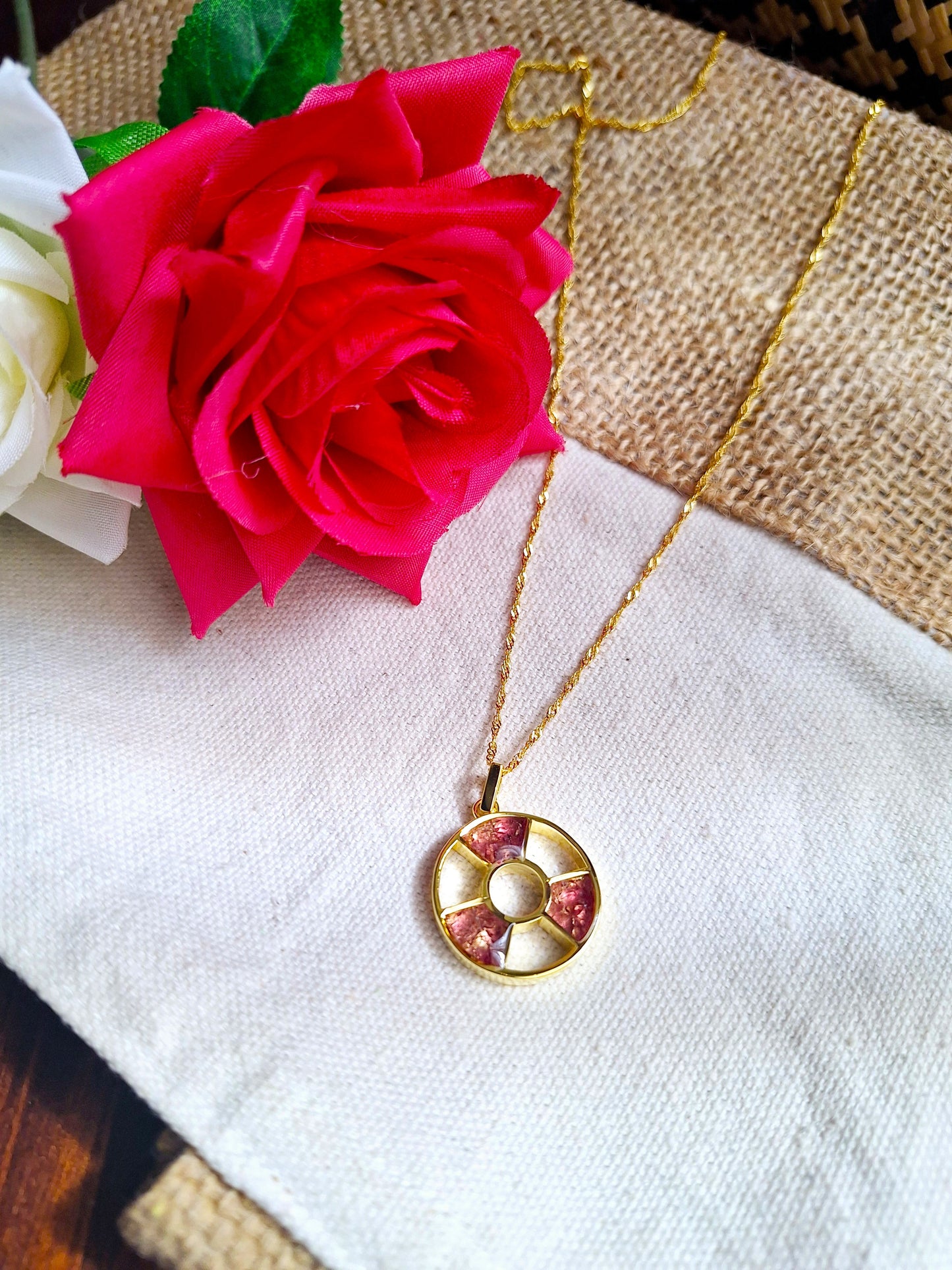 Gold Rhodolite Tania Necklace
