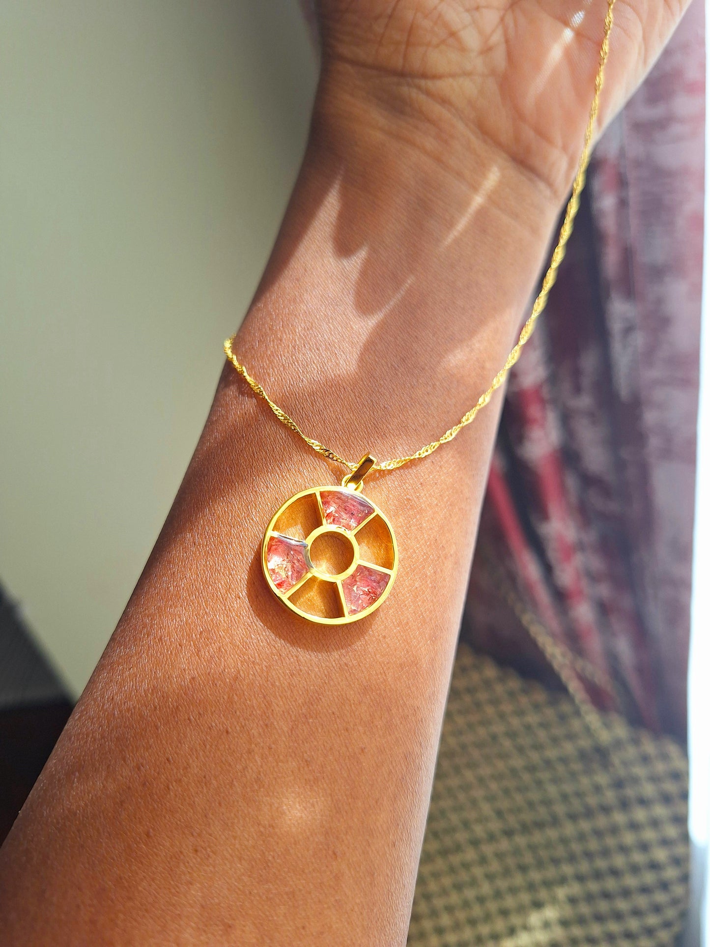 Gold Rhodolite Tania Necklace