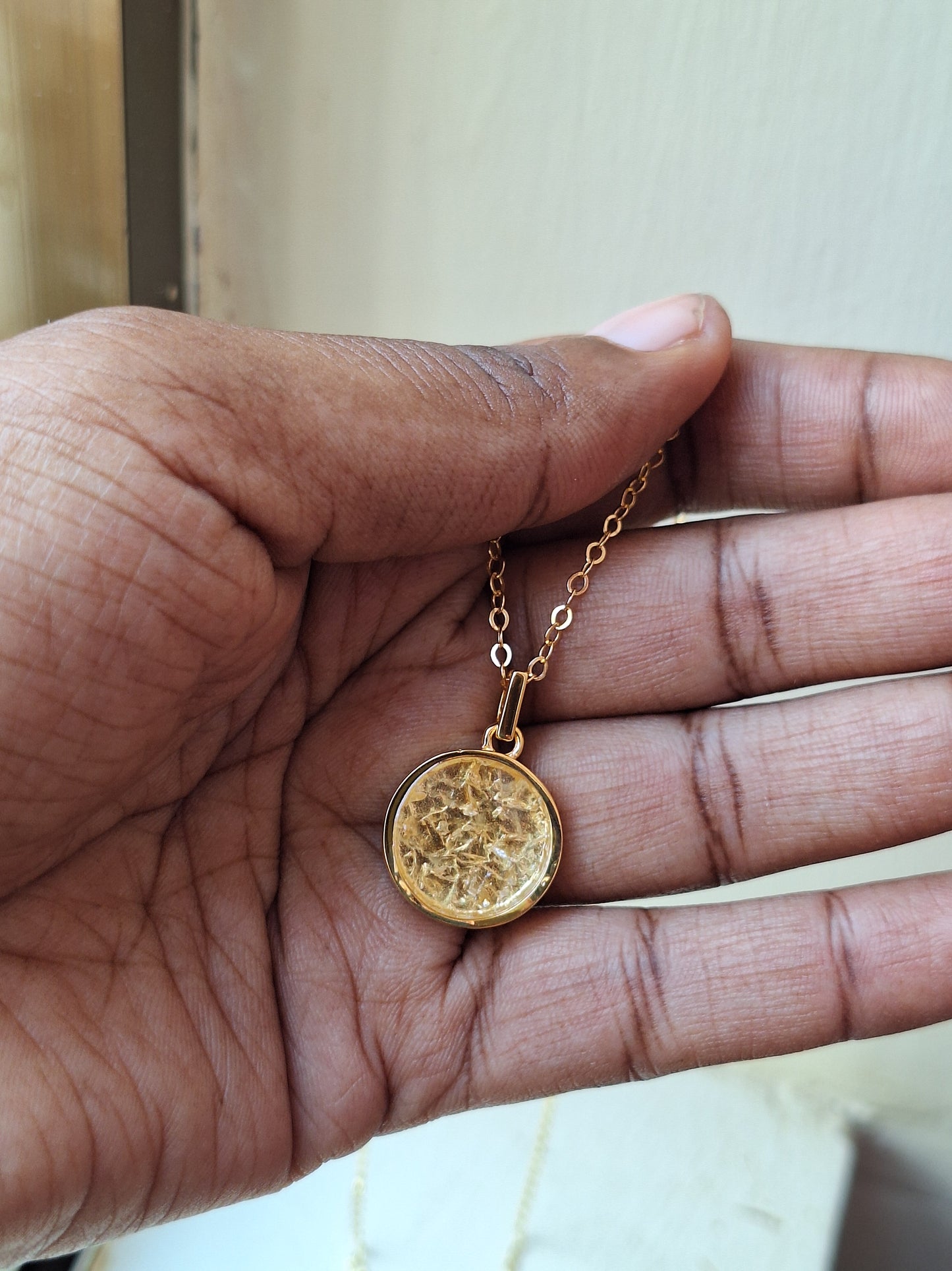 Gold Mini Duara Quartz Necklace