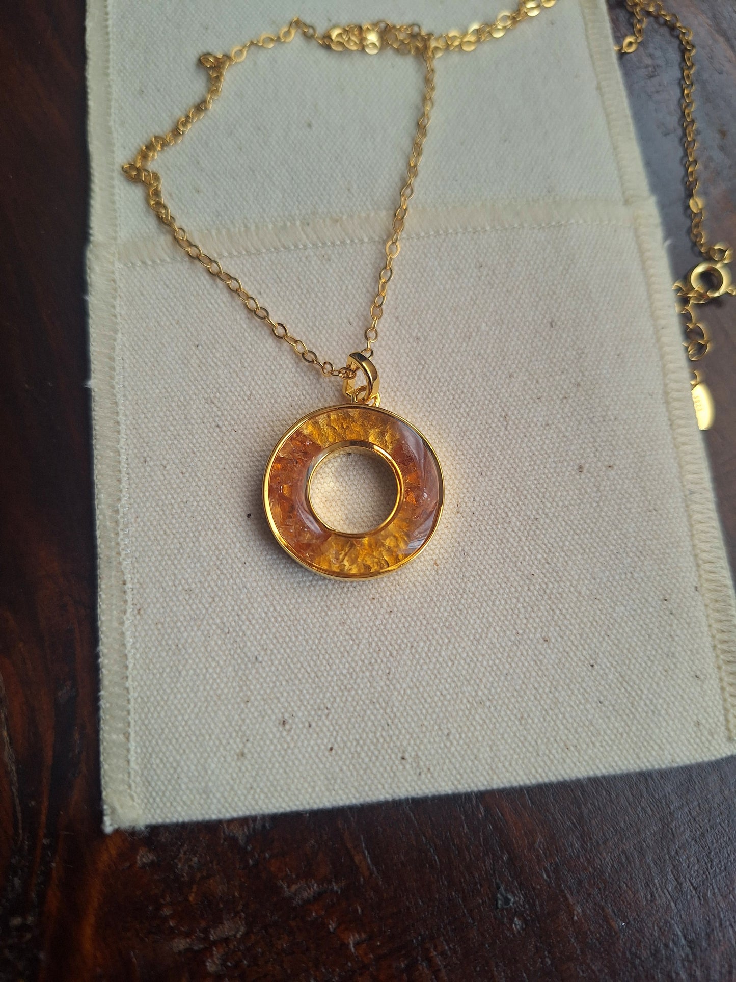 Gold Fire Malkia Necklace
