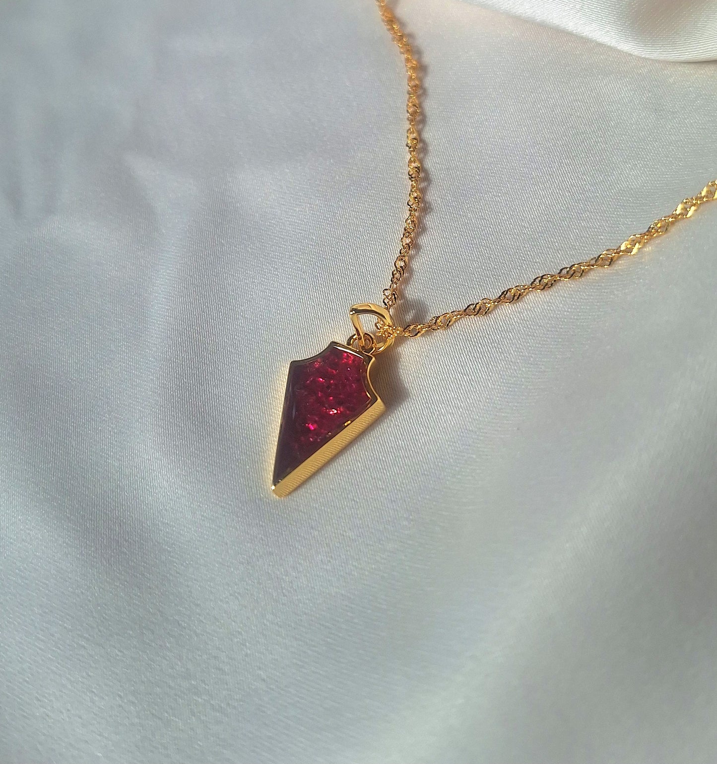 Gold Ruby Ngao Necklace
