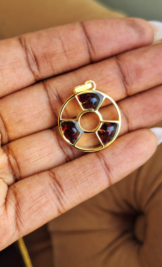 Gold Pyrope Tania Necklace