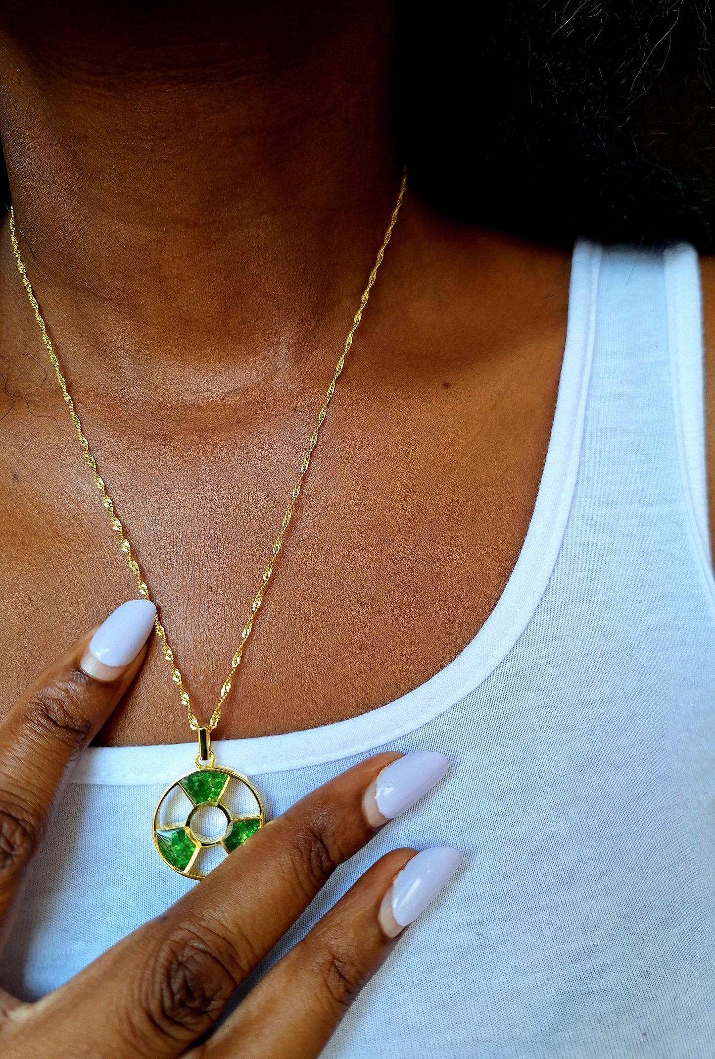 Gold Tsavorite Tania Necklace