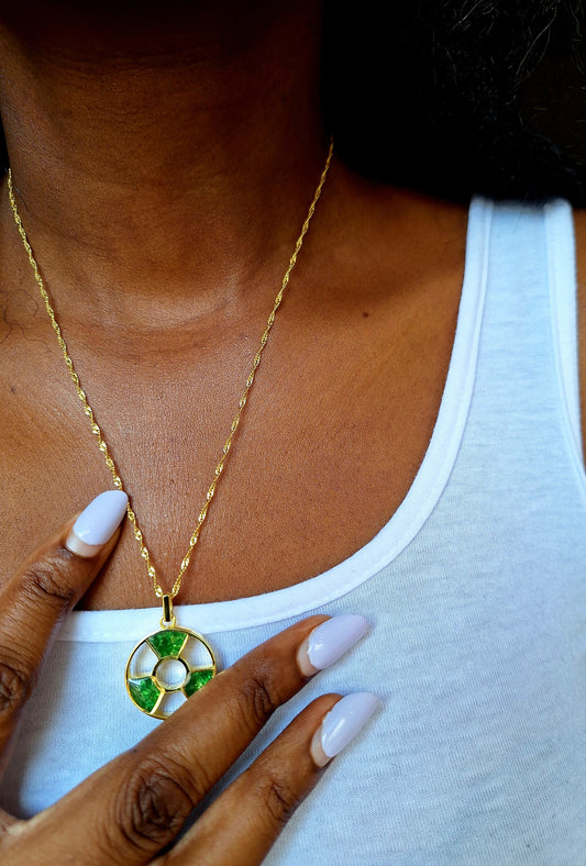 Gold Tsavorite Tania Necklace