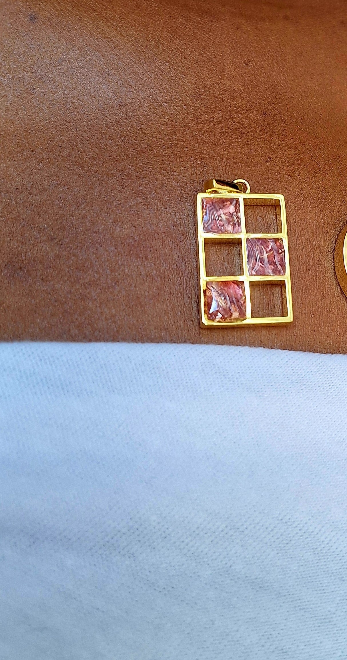 Gold Rhodolite Bao Necklace