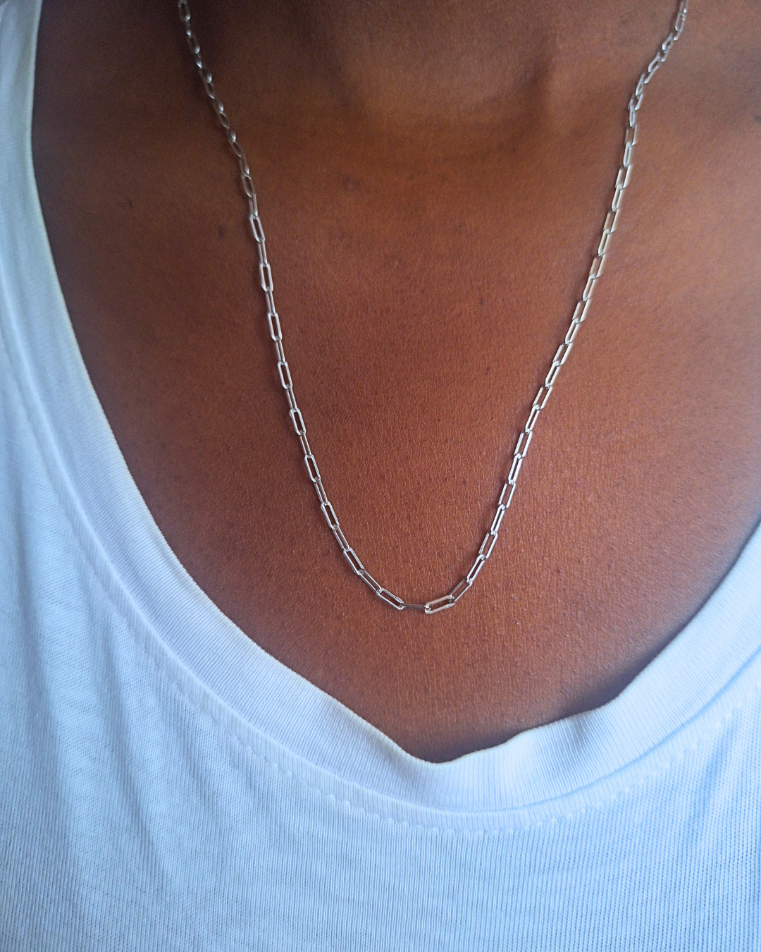 Silver Paper Clip Chain