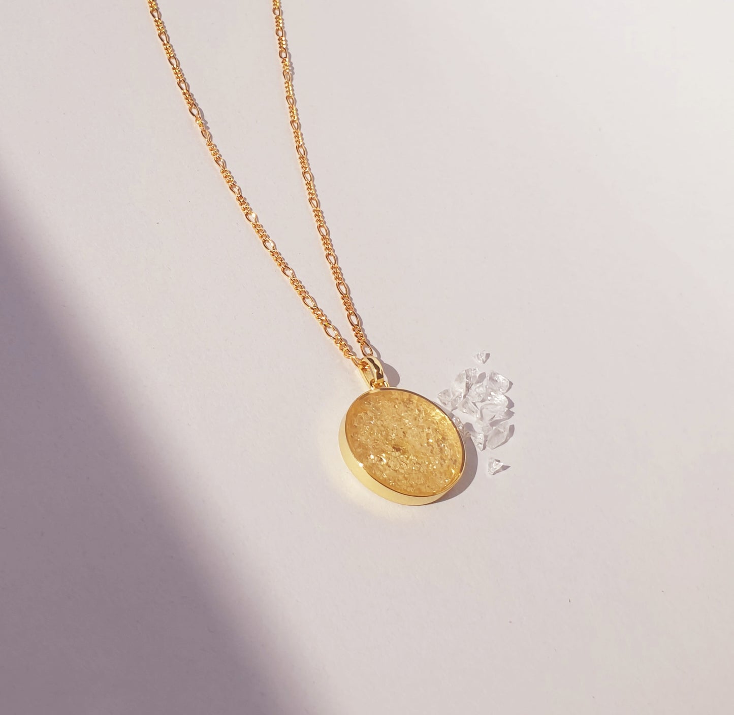 Gold Duara Gemstones Necklace