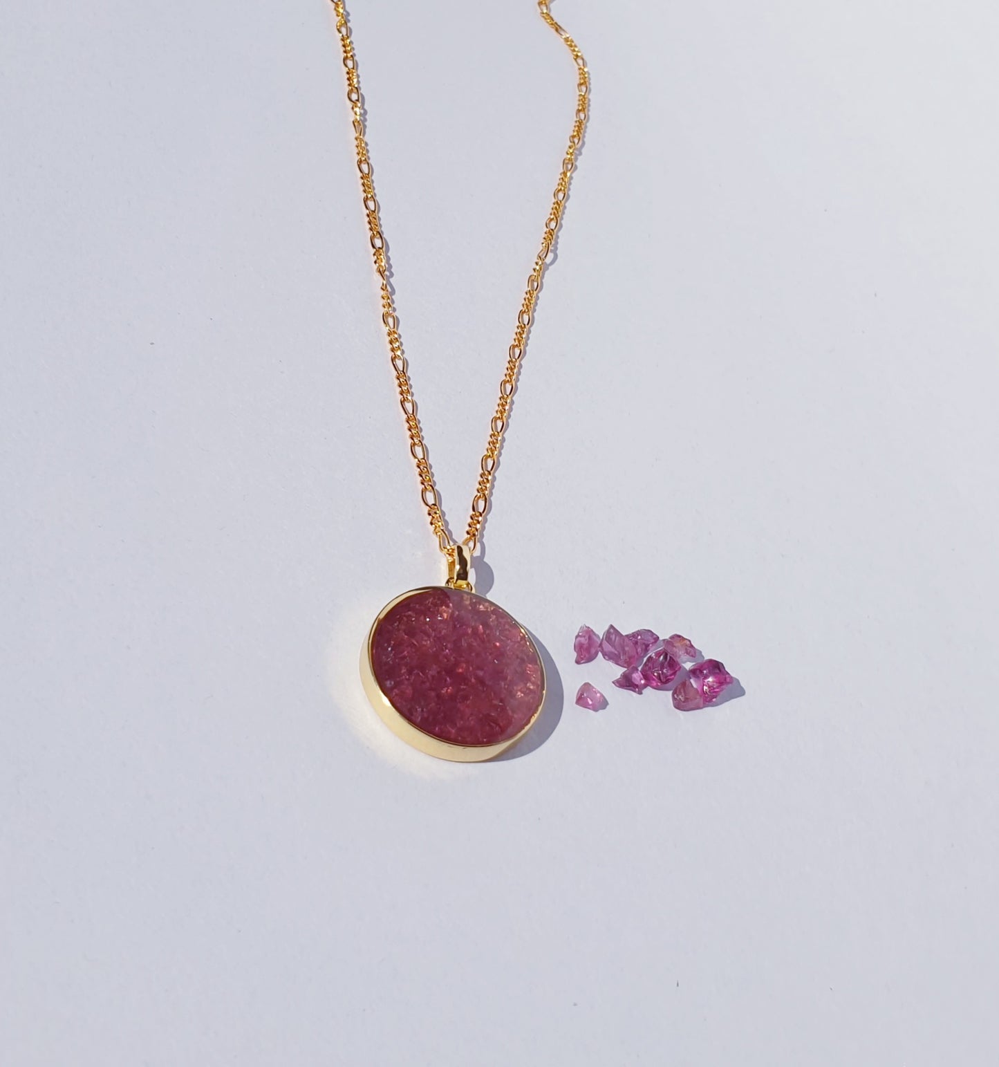 Gold Duara Gemstones Necklace