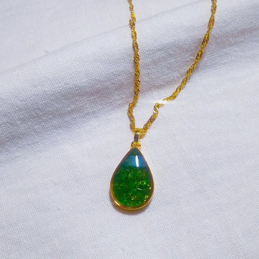 Gold Tsavorite Chozi Necklace