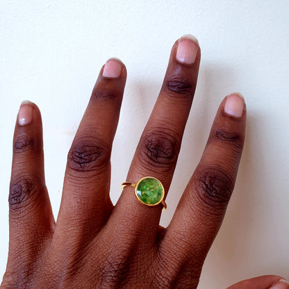 Gold Dogo Gemstone Rings