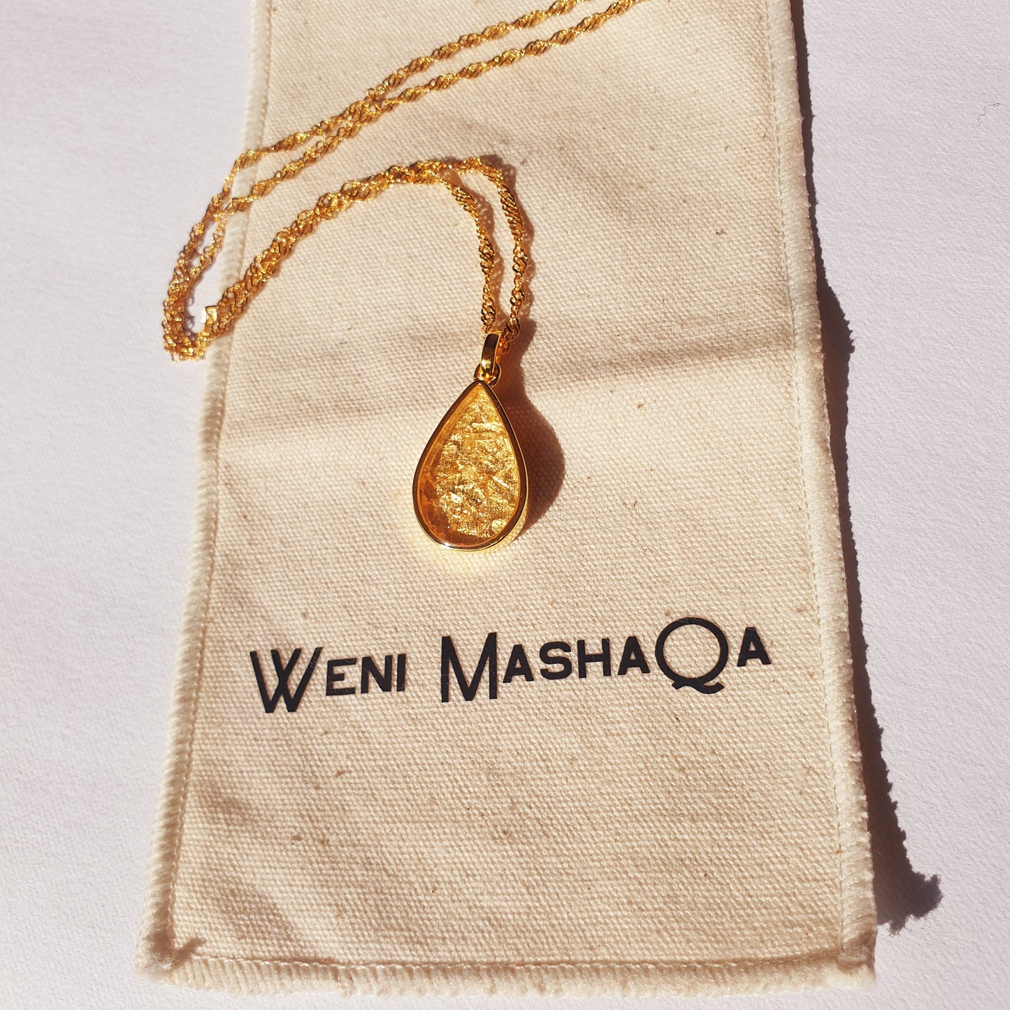 Gold Quartz Chozi Necklace