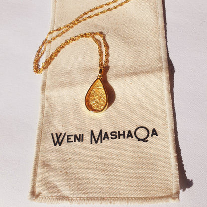 Gold Quartz Chozi Necklace
