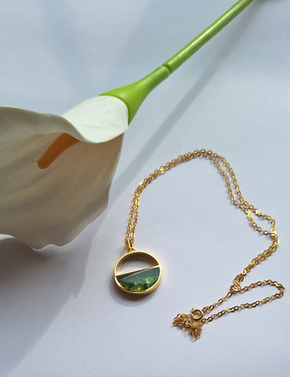 Gold Tsavorite Mwezi Necklace