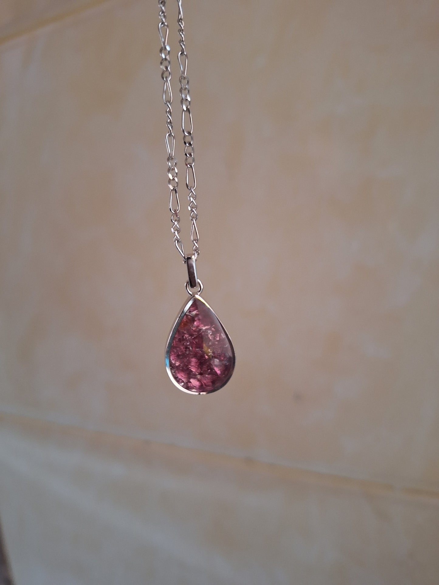Silver Rhodolite Chozi Necklace