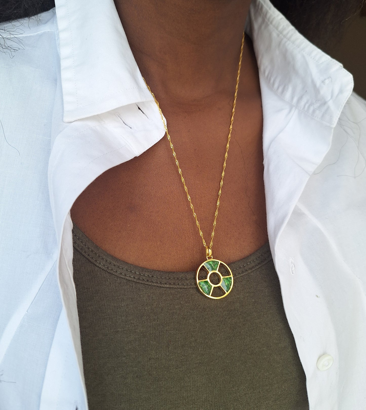 Gold Tsavorite Tania Necklace