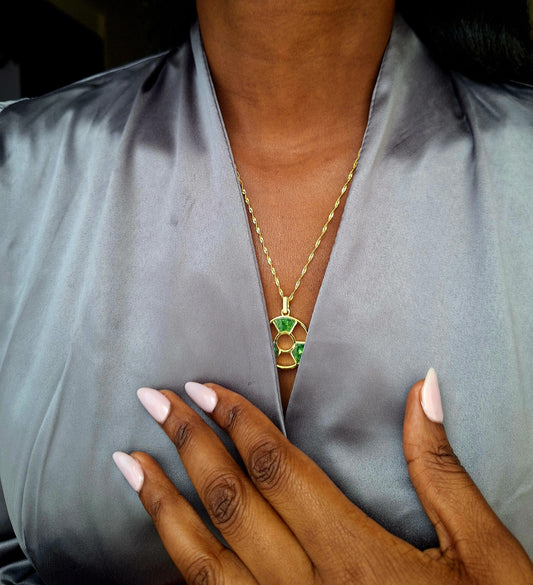 Gold Tsavorite Tania Necklace