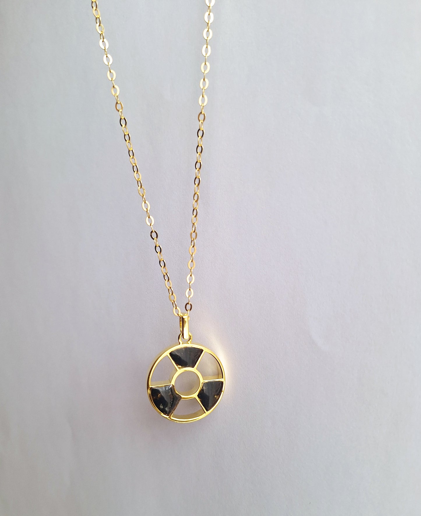 Gold Black Tourmaline Tania Necklace