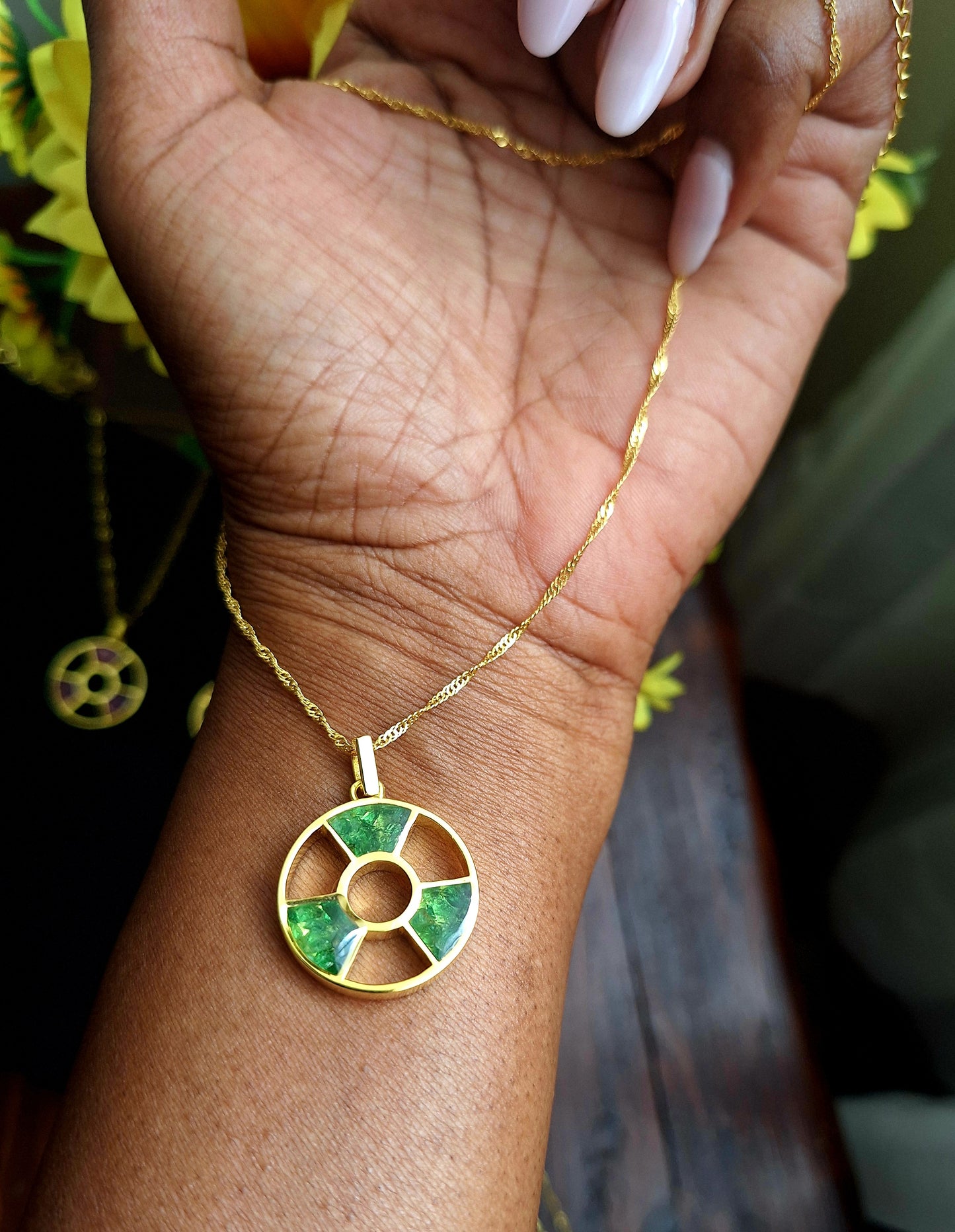 Gold Tsavorite Tania Necklace