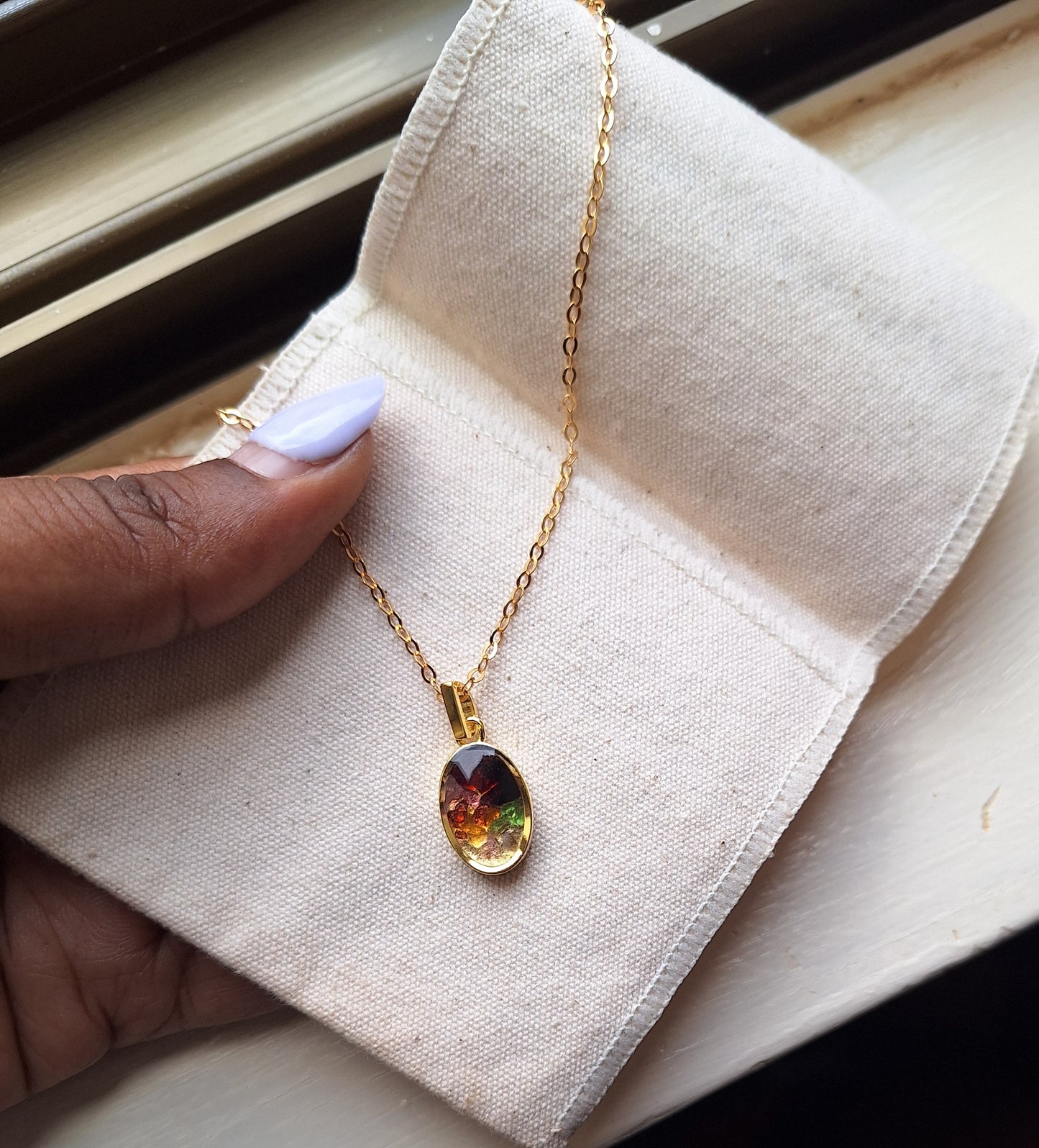 Gold Rainbow Binti Necklace