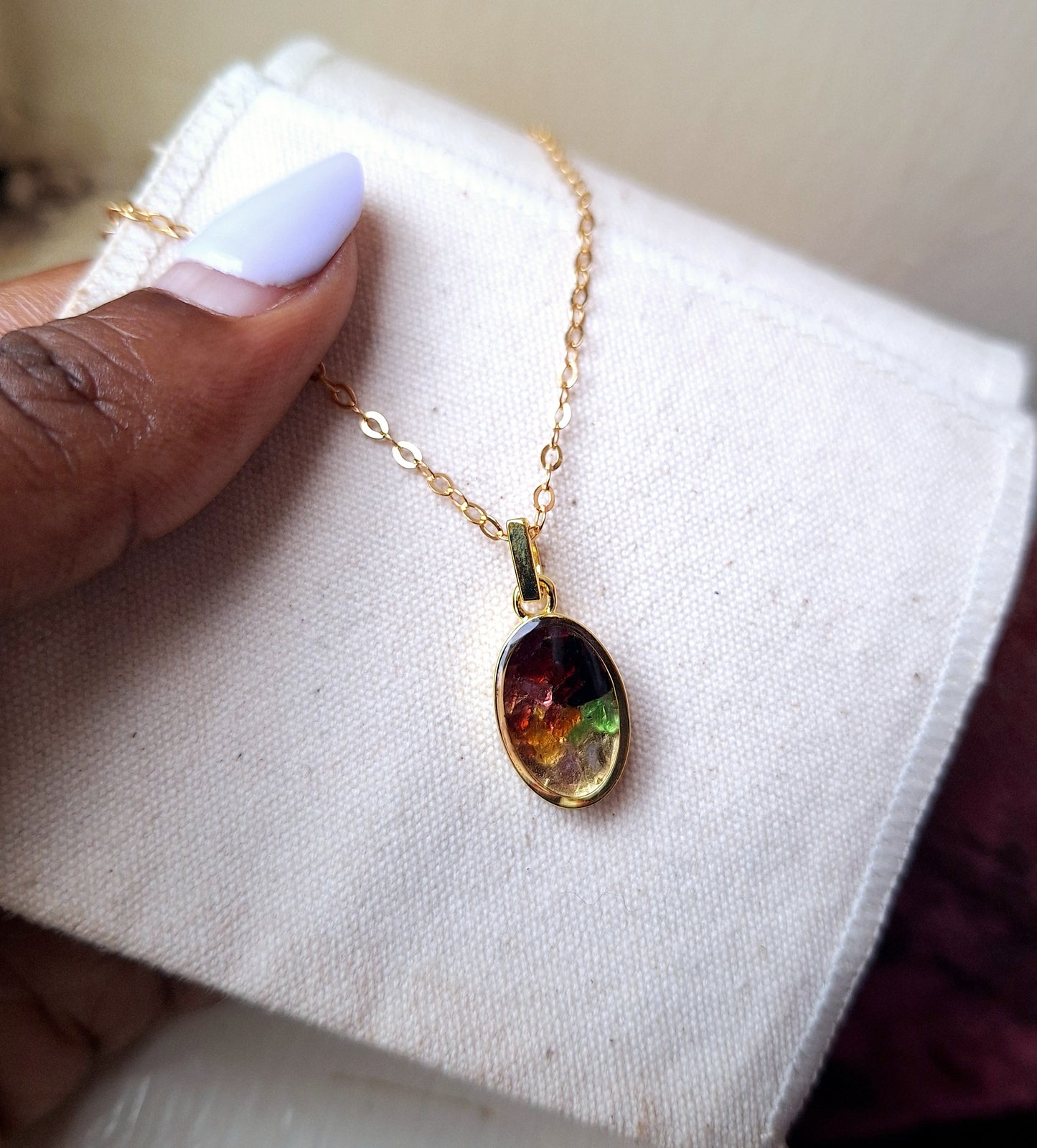Gold Rainbow Binti Necklace