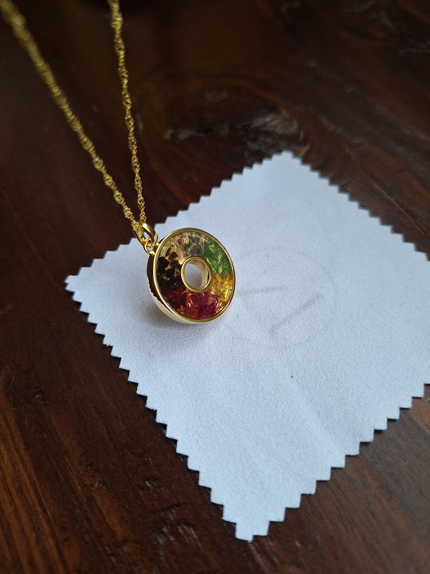Gold Rainbow Malkia Necklace