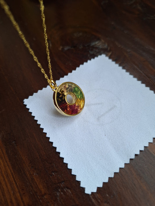 Gold Rainbow Malkia Necklace