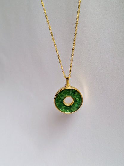 Gold Tsavorite Malkia Necklace