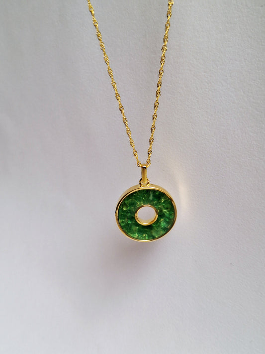 Gold Tsavorite Malkia Necklace