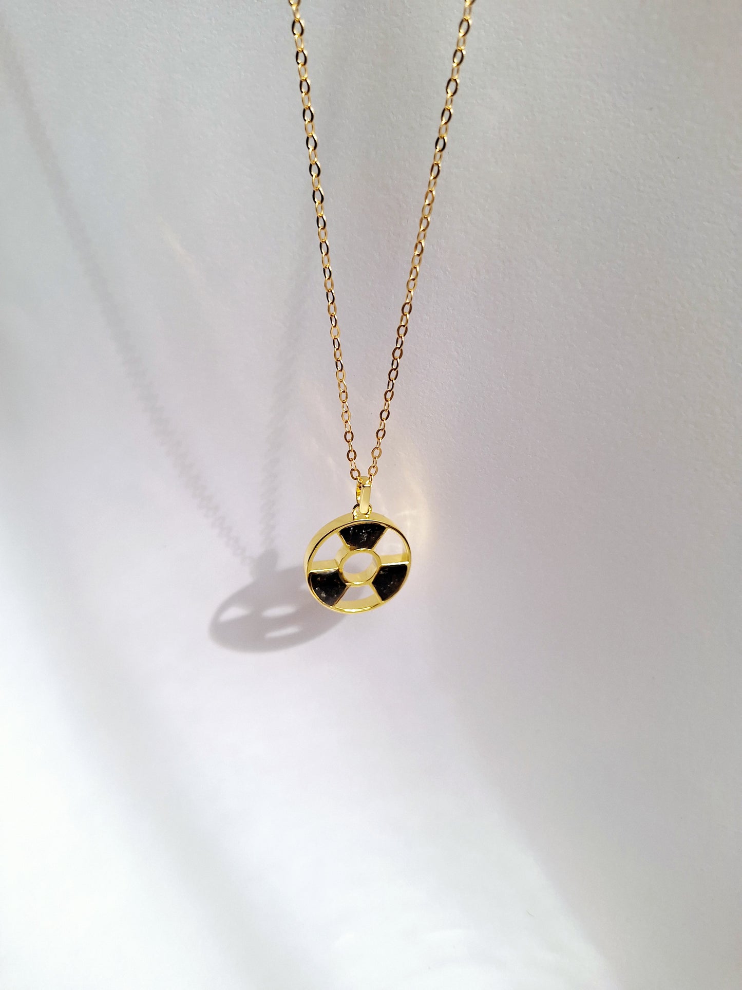 Gold Black Tourmaline Tania Necklace