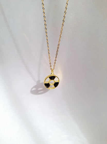 Gold Black Tourmaline Tania Necklace