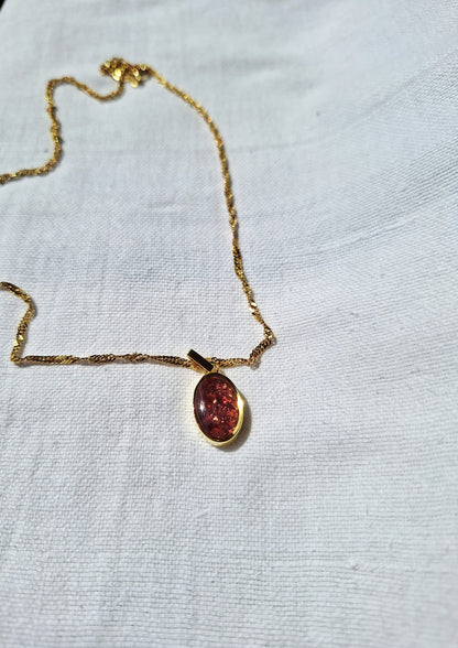 Gold Rhodolite Binti Necklace