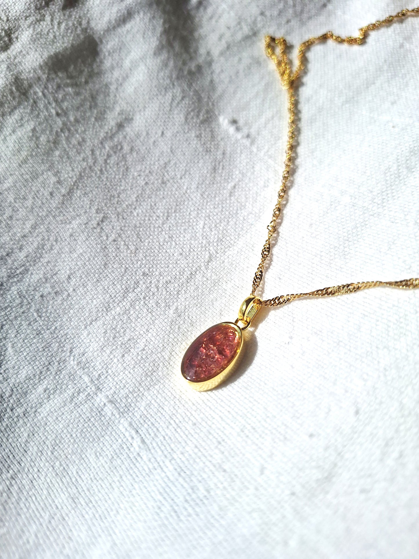 Gold Rhodolite Binti Necklace