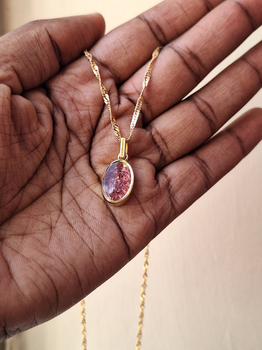 Gold Rhodolite Binti Necklace