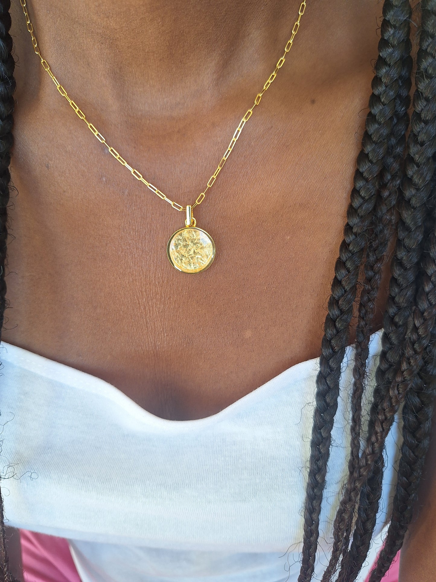 Gold Mini Duara Quartz Necklace