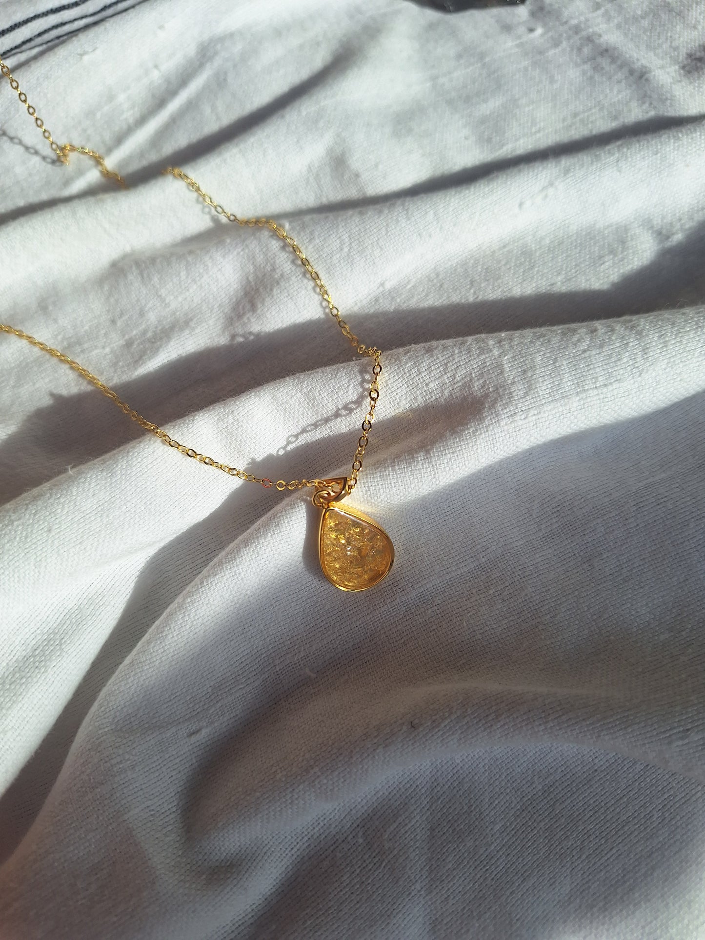 Gold Quartz Chozi Necklace