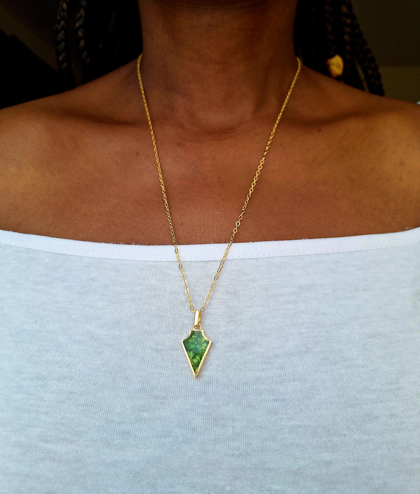 Gold Ngao Tsavorite Necklace