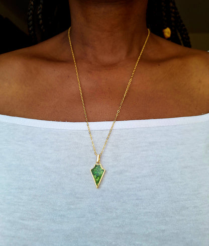 Gold Ngao Tsavorite Necklace