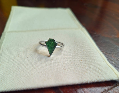 Silver Ngao Tsavorite Ring