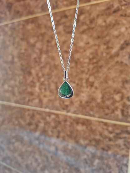 Silver Mao Tsavorite Necklace