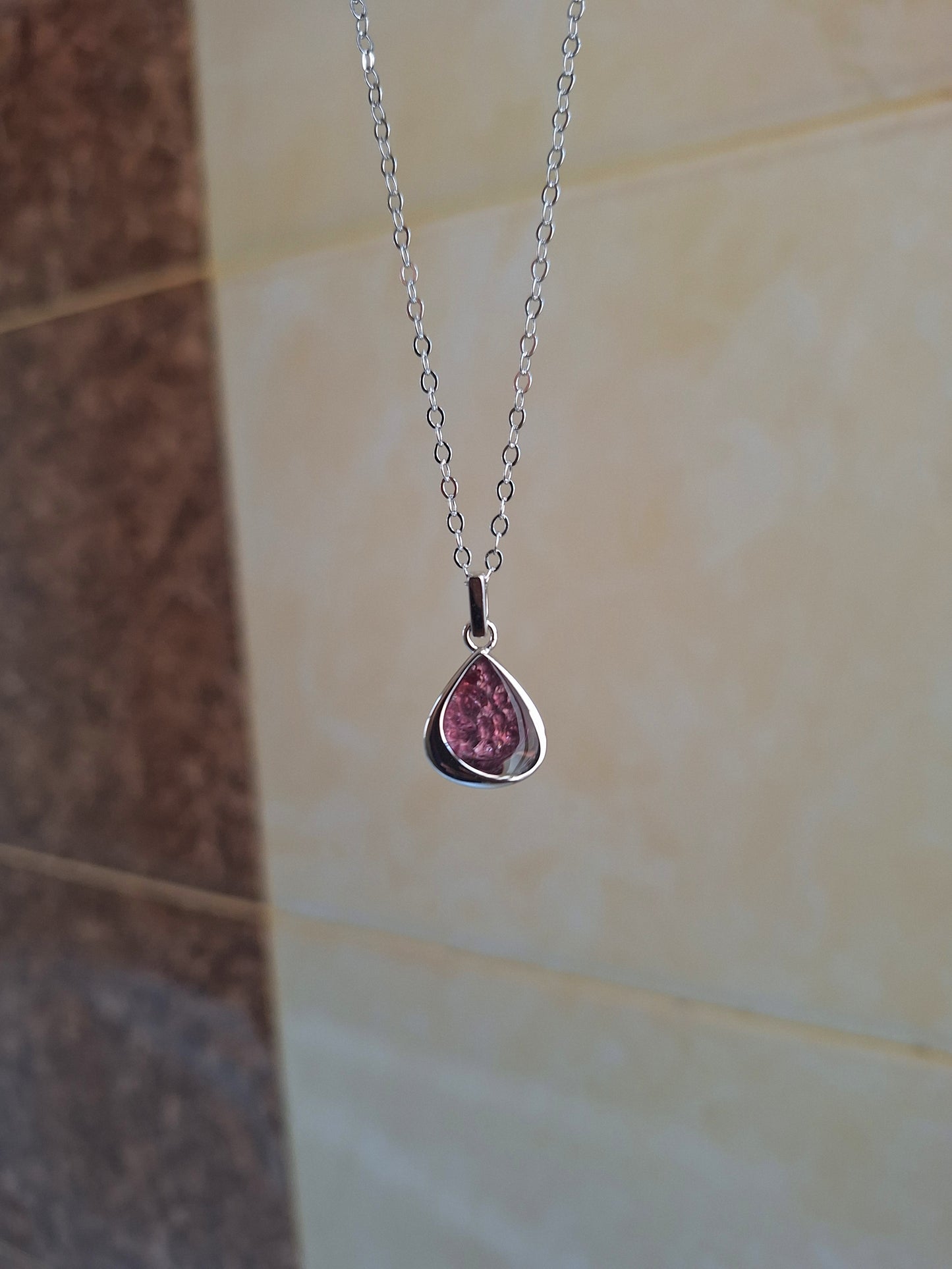 Silver Mao Rhodolite Necklace