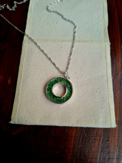 Silver Tsavorite Malkia Necklace