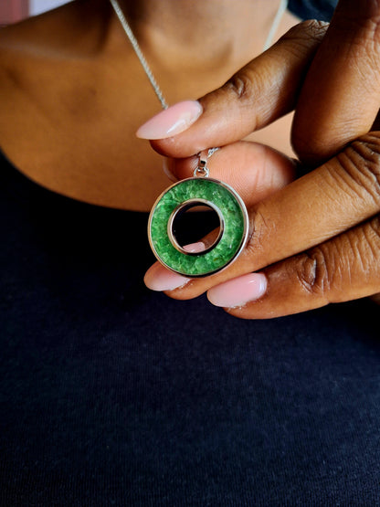 Silver Tsavorite Malkia Necklace
