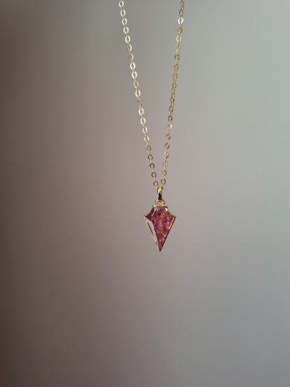 Gold Ngao Rhodolite Necklace