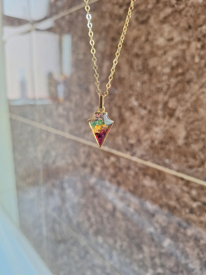 Gold Ngao Rainbow Necklace