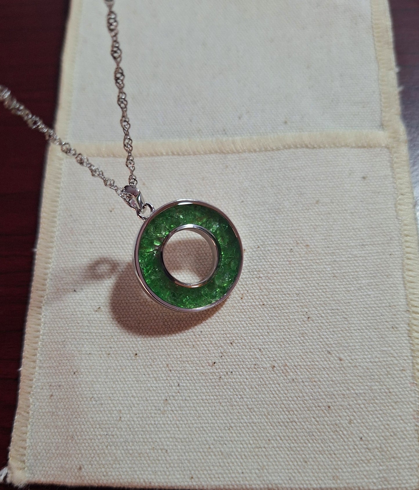 Silver Tsavorite Malkia Necklace
