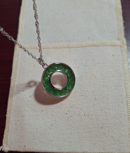 Silver Tsavorite Malkia Necklace