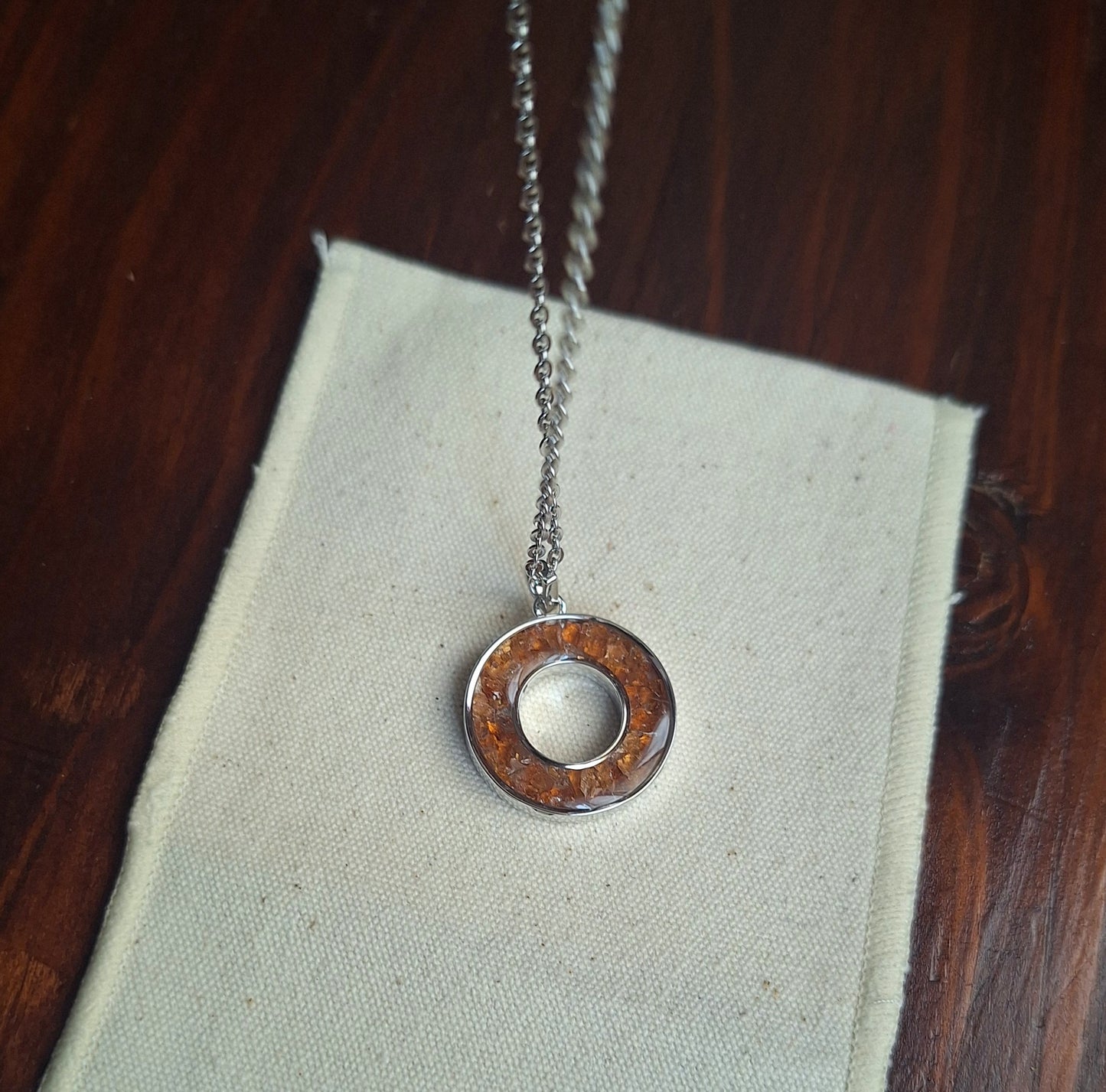 Silver Spessartine Malkia Necklace